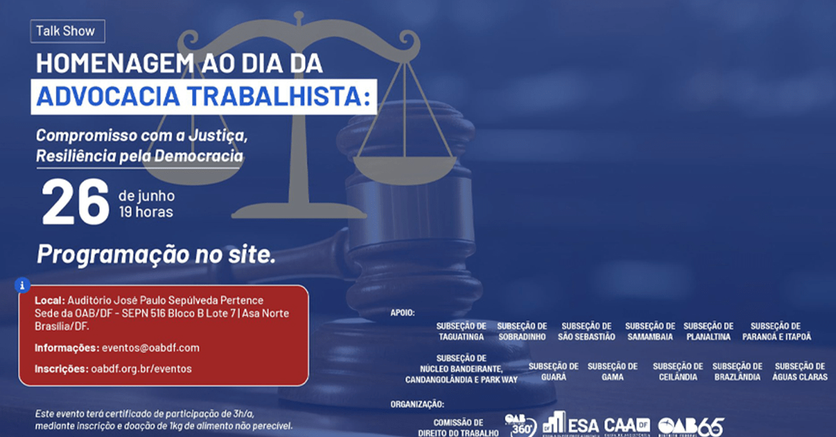 Advocacia Maciel participa de evento pelo Dia da Advocacia Trabalhista