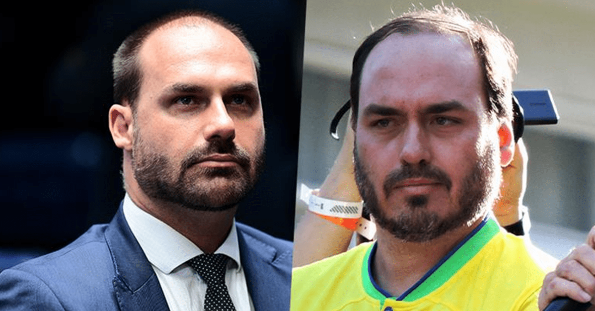 Trama golpista: Moraes nega testemunho de Eduardo e Carlos Bolsonaro